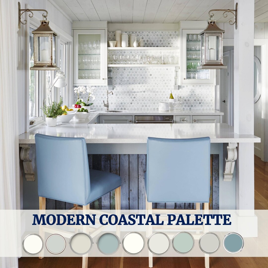 Coastal Paint Color for Beachfront Event Hall Benjamin Moore Seaside ...