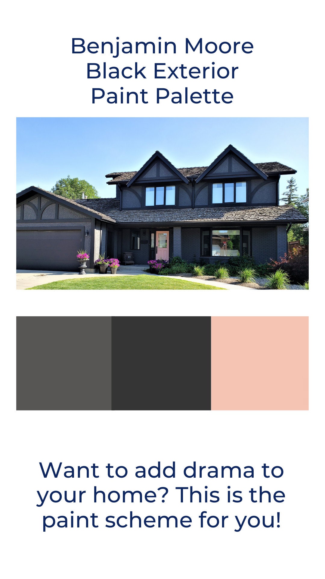 Black Exterior Home Color Palette 2023 Benjamin Moore Exterior Paint Color Scheme Exterior House