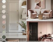 Mocha Paint Color Palette Sage Green Pink Paint Colour Scheme Kitchen Benjamin Moore Beige Wall Color Warm Brown Room Inspiration Dusty Rose