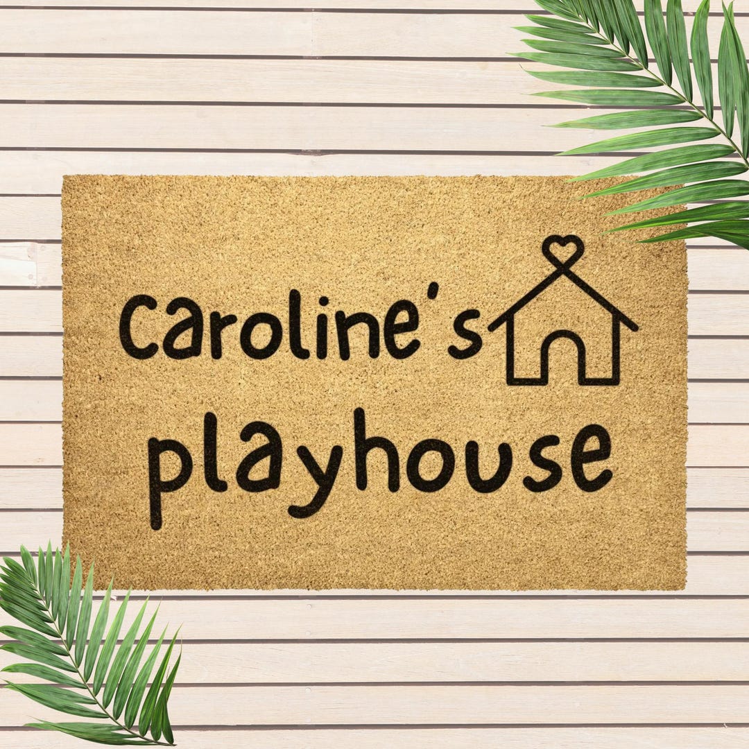 Playhouse Rug Playhouse Door Mat Decor for Kid Playhouse Accessories Personalized ...