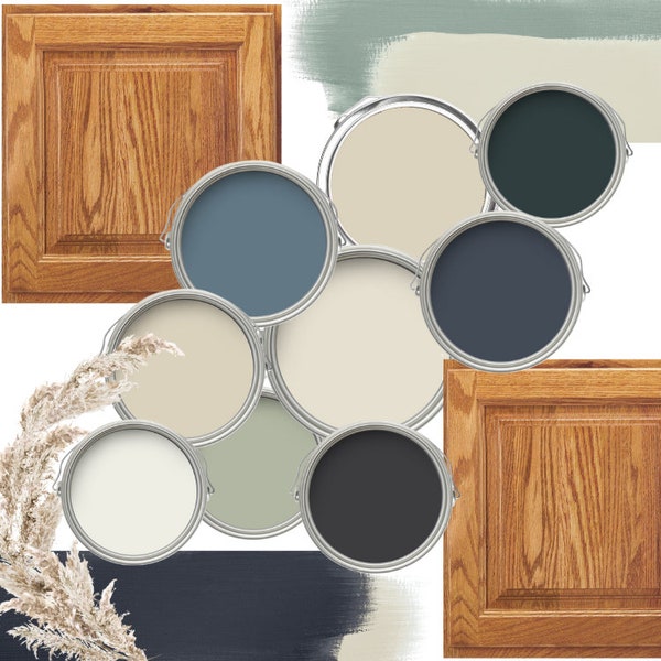 Benjamin Moore Paint Palette Honey Oak Paint Farmhouse Paint Color That Sell Neutral Color Palette Airbnb Decor Whole Home Paint Palette