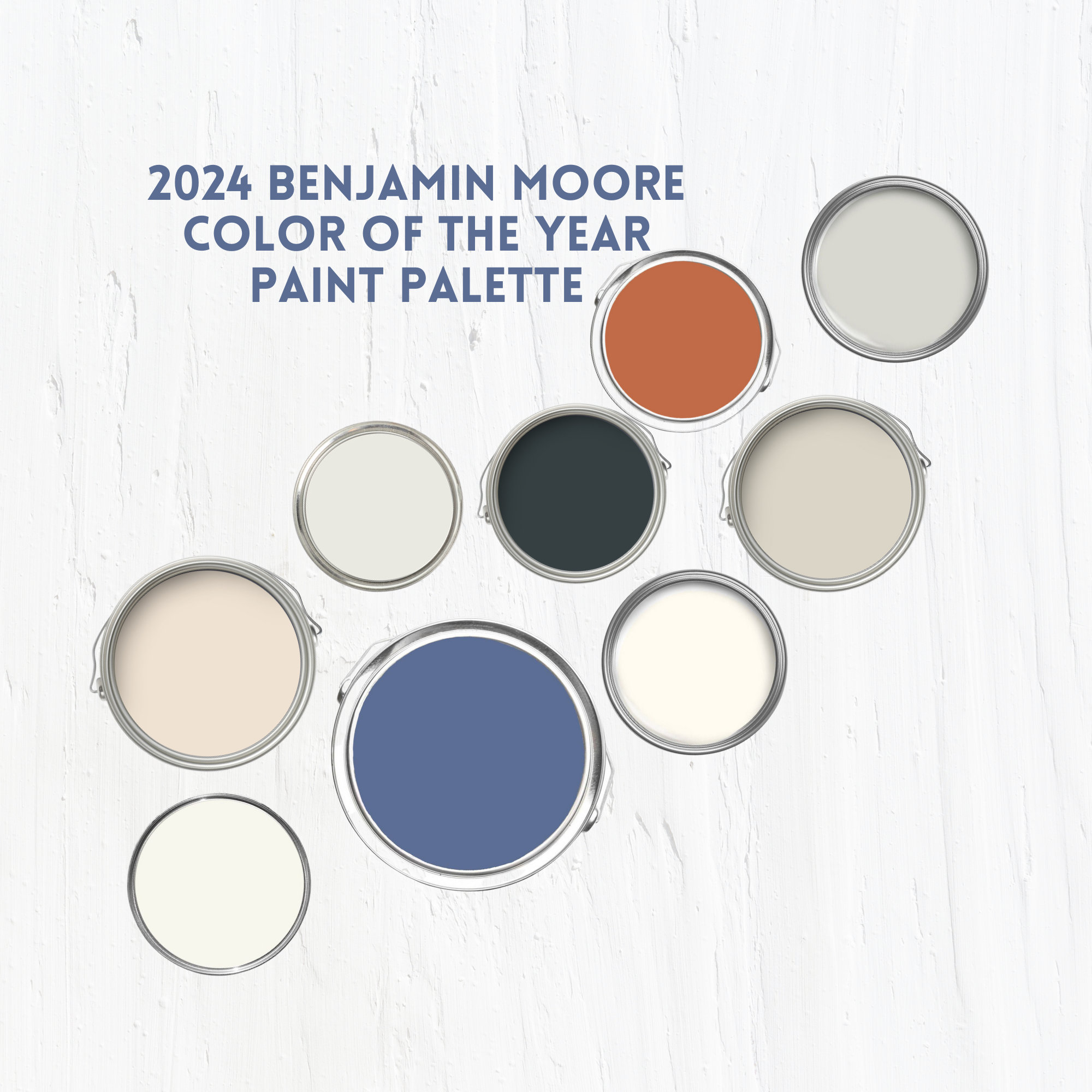 Benjamin Moore 2025 Color of the Year Paint Palette for Kitchen Blue Nova Home Scheme Interior