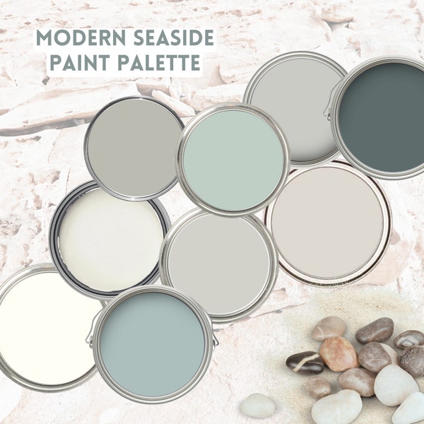 Benjamin Moore Coastal Palette Blue Paint Scheme Beach House Color ...