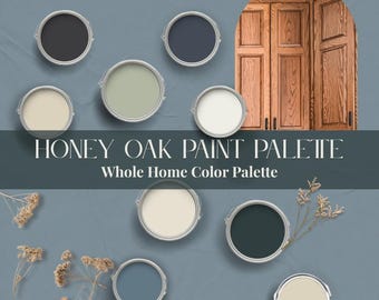 Honey Oak Color Palette Benjamin Moore Paint Palette For Oak Farmhouse Paint Color That Sell Neutral Color Palette Whole Home Paint Palette