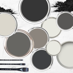 Benjamin Moore Modern Farmhouse Color Palette Revere Pewter Paint Scheme Kitchen Cabinet Palette Transitional Black Whole Home Airbnb Decor