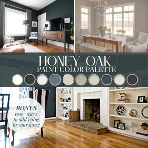 Honey Oak Paint Palette Benjamin Moore Color Harmony Palette Medium Oak Kitchen Cabinet Paint Colors That Complement Golden Oak flooring