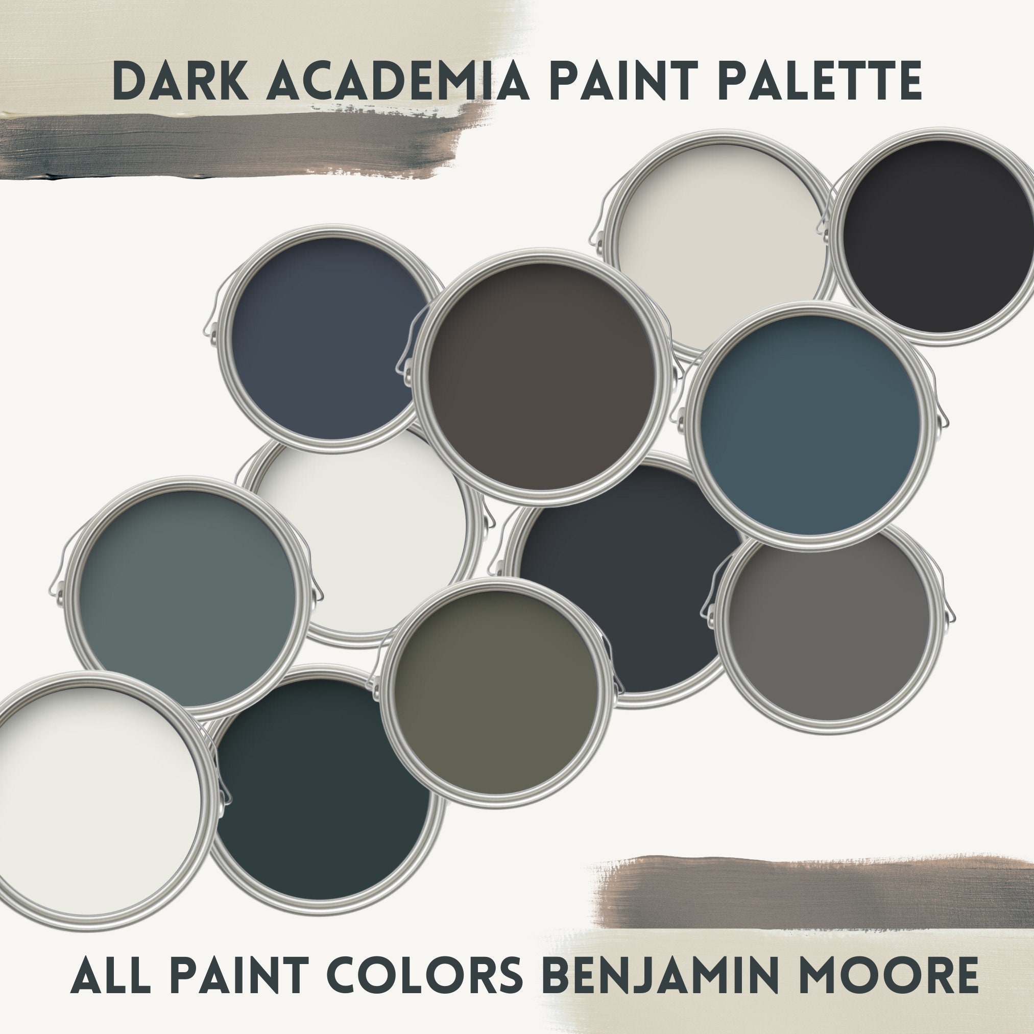 Midcentury Modern Paint Palette Benjamin Moore Grandpa Chic Interior ...