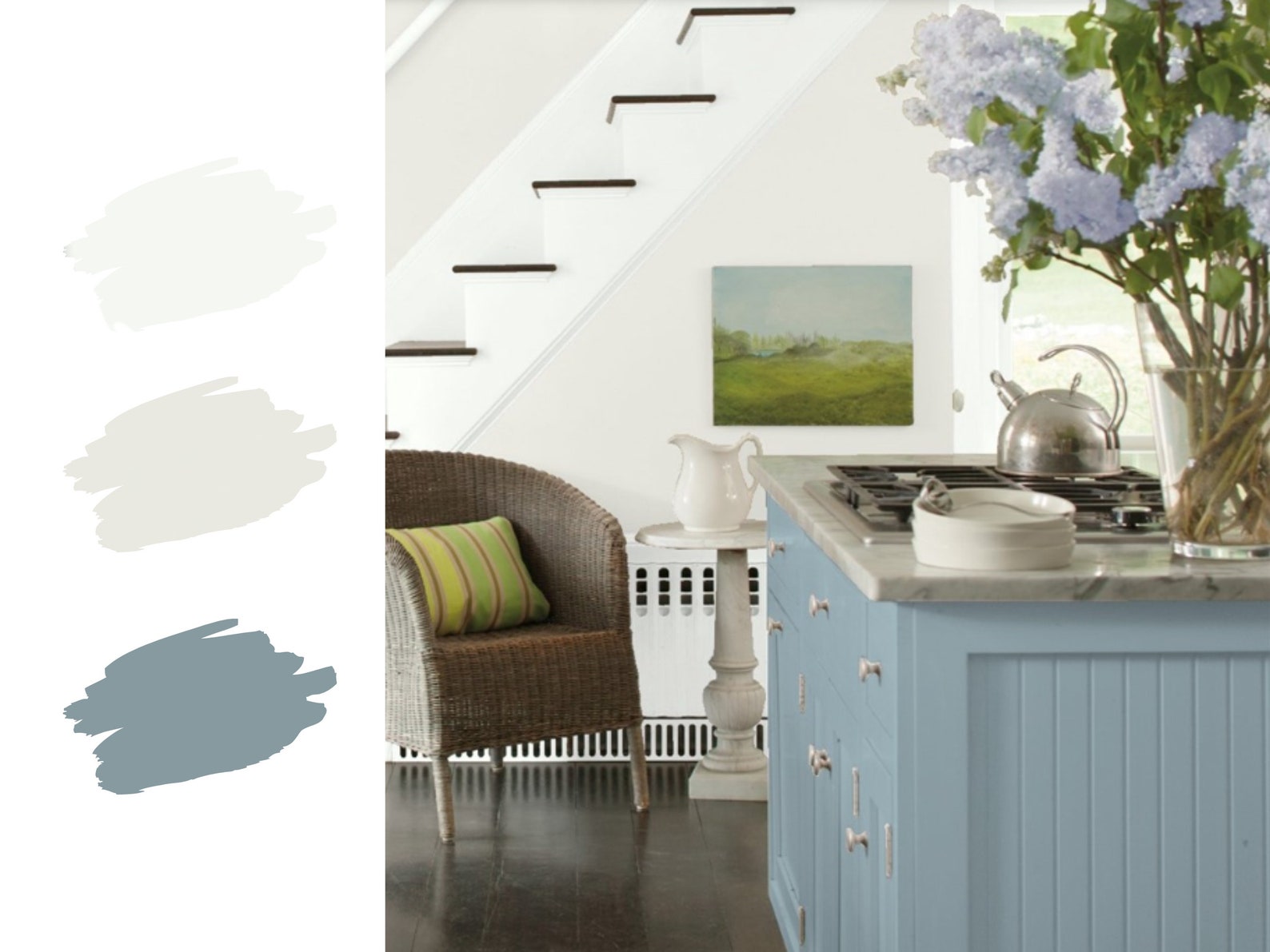 Benjamin Moore Waters Edge Paint Palette Coastal Cottage Color Palette