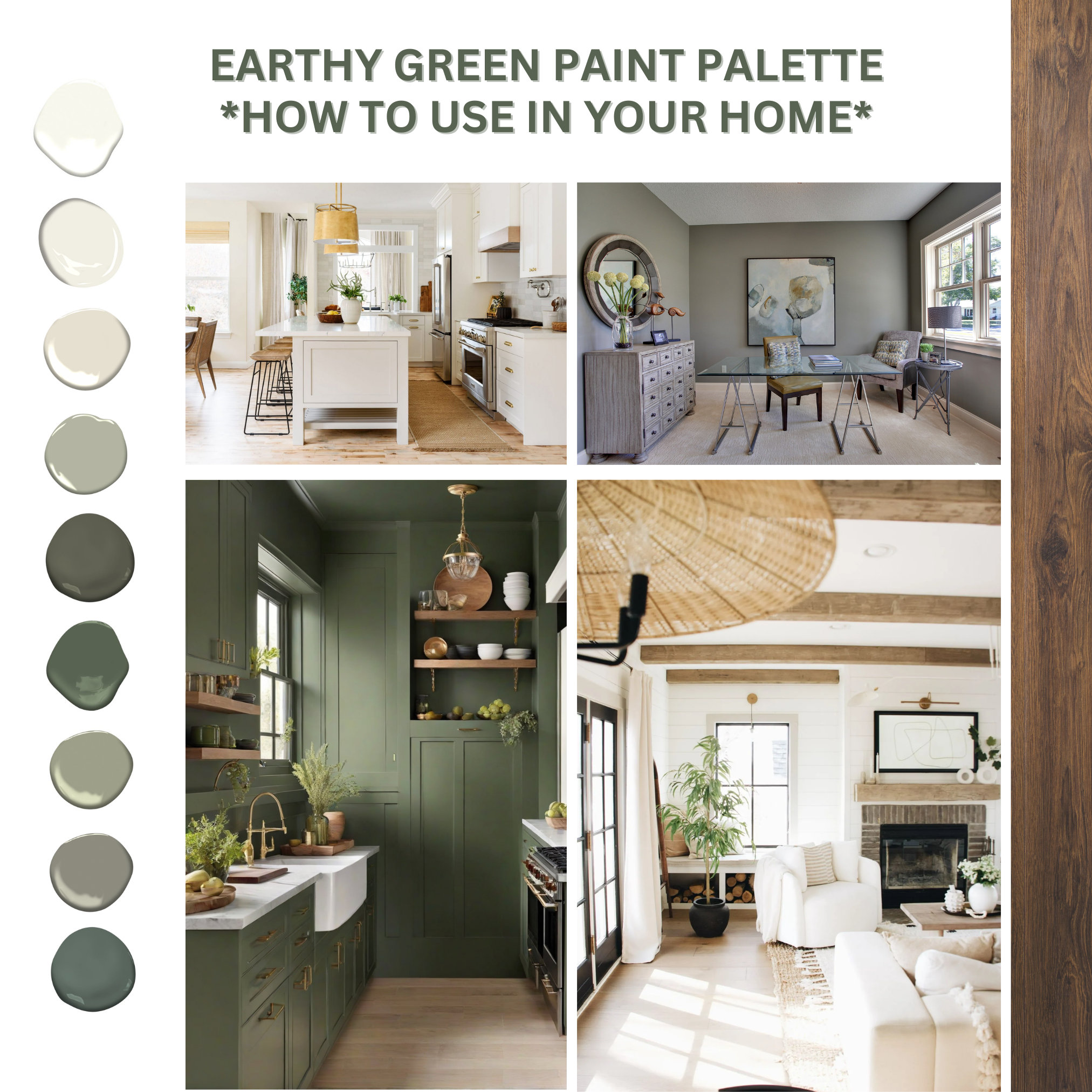 Benjamin Moore Sage Green Kitchen Color Palette Olive Green Modern Rustic  Bohemian Color Scheme Lake Cabin Colors Deep Hunter Green Home - Etsy, image size:2025x2025