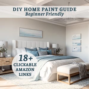 Beginner Painting Tutorial Step by Step How To Paint Guide DIY Home Painting PDF Interior Wall Painting Checklist Fixer Upper Renovation