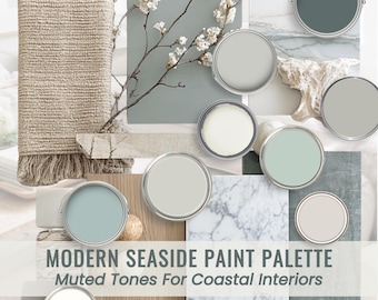 Sage Green Coastal Home Idea Beach House Color Palette English Country Paint Scheme Blue Bedroom Modern Seaside Living Room Neutral Decor
