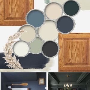 Benjamin Moore Paint Palette Honey Oak Paint Farmhouse Paint Color That Sell Neutral Color Palette Airbnb Decor Whole Home Paint Palette Honey Oak Color Palette Benjamin Moore Kitchen Paint Scheme For Oak Laundry Room Interior Design For Golden Oak Trim And Floor Whole House