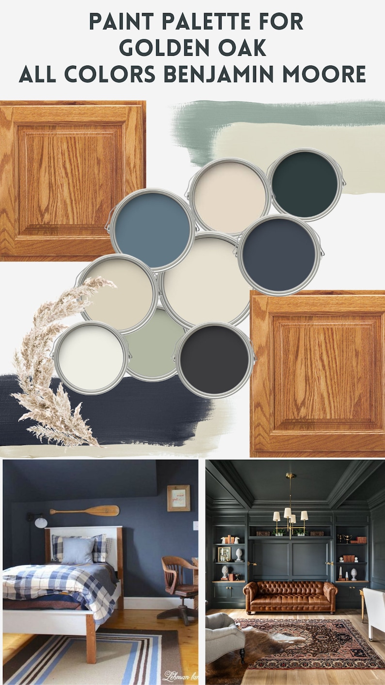 Benjamin Moore Paint Palette Honey Oak Paint Farmhouse Paint Color That Sell Neutral Color Palette Airbnb Decor Whole Home Paint Palette Honey Oak Color Palette Benjamin Moore Kitchen Paint Scheme For Oak Laundry Room Interior Design For Golden Oak Trim And Floor Whole House