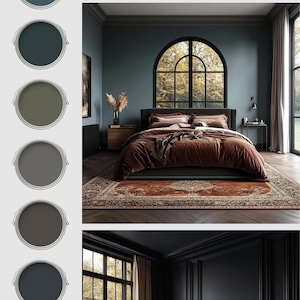 Benjamin Moore Dark Academia Color Palette Moody Earth Paint Scheme ...