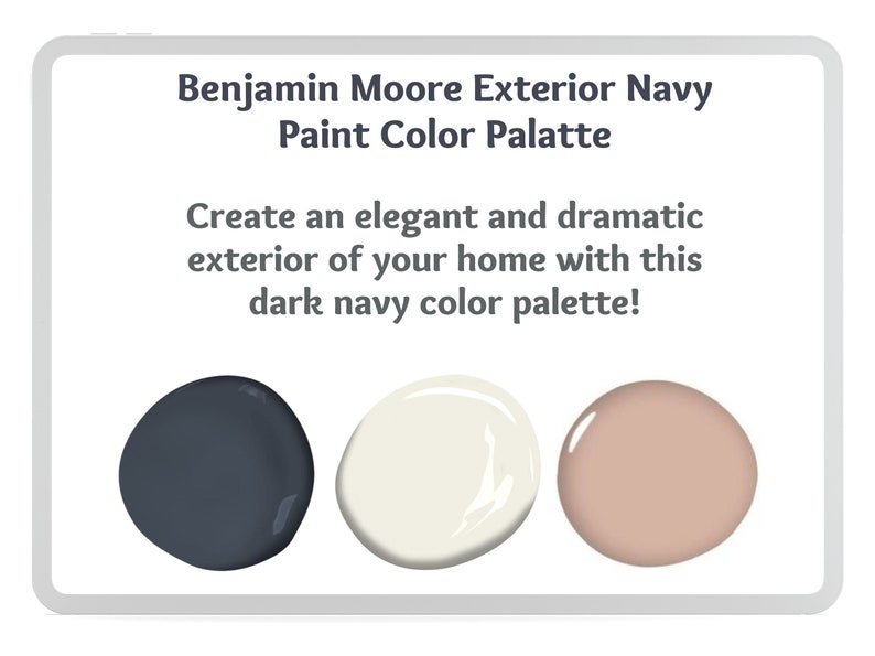Navy Exterior Paint Color Scheme Blue Exterior Paint Benjamin Moore