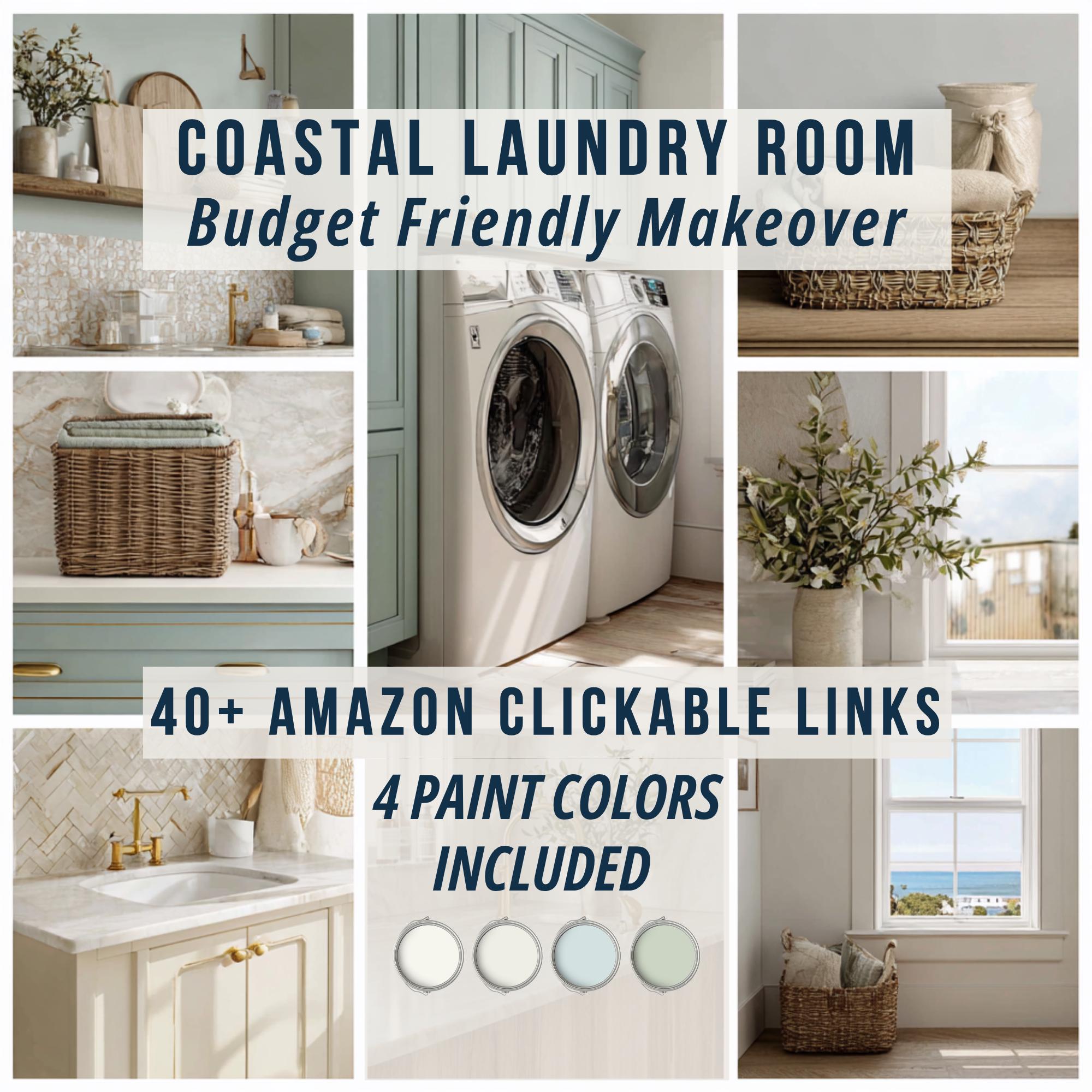 Coastal Laundry Room Mood Board Beach Cottage Interior Design Trends ...