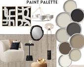 Benjamin Moore Organic Modern Paint Palette Whole Home Interior Color Scheme Paint Color Trend White Dove Neutral Modern Organic Palette