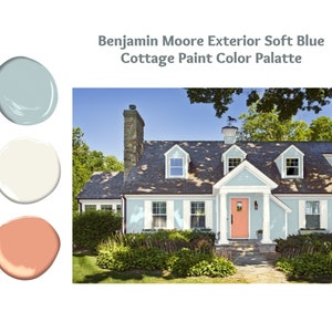 Cottage Exterior Paint Palette 2023 Benjamin Moore Paint Color Blue Exterior Paint Color Farmhouse Exterior Paint Color Exterior House Color