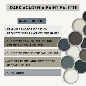 Benjamin Moore Dark Academia Color Palette Kitchen Cabinet Door Color ...