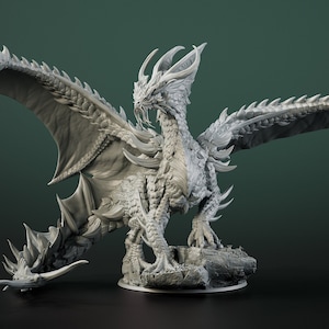 GoldDragonDragones y mazmorras sin pintarMiniaturas, miniaturas Ttrpg Regalos DND para entusiastas de los juegos de rol de mesa