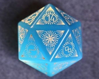 Blue Opalite Polyhedral Dice Set Gemstone DnD Dice pour Donjons et Dragons, RPG Jeu DND MTG Jeu Sculpté à la main