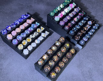 DND Dice Display Shelf Dice Holder For Dice Collectors Dungeons and Dragons 3D Printed