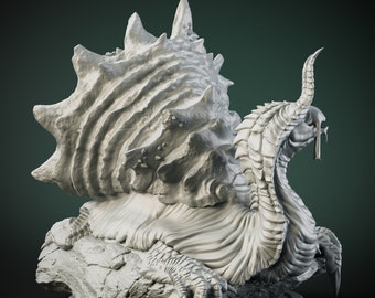 Miniature de monstre du MDN, figurines en résine tortescargot pour jeux de rôle, cadeau DM