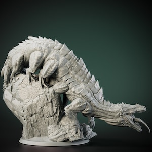 Monster Miniature, Young Behir, Unpainted Dungeons And DragonsMiniatures, Ttrpg Miniatures DND Gifts For Tabletop Rpg Enthusiasts