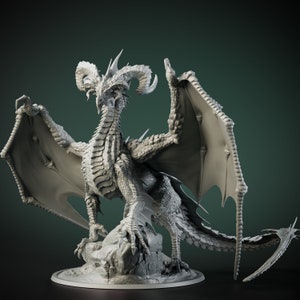 3d Printed Elder Black DragonFor Tabletop Rpgs | Dungeons And Dragons | Pathfinder | Wargames