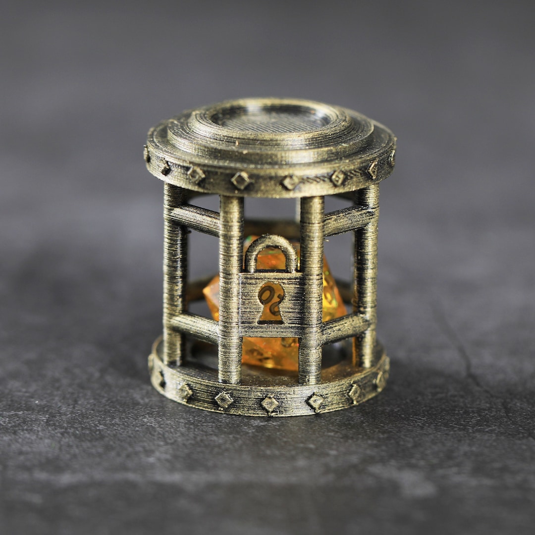 DND Dice Jail Dice Cage for Misbehaving Dice Dungeons and Dragons Role