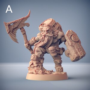 Gino The Brewmaster Dwarven Hero | 3D Printed Resin Miniatures | Role Playing | Dungeons and Dragons | Pathfinder