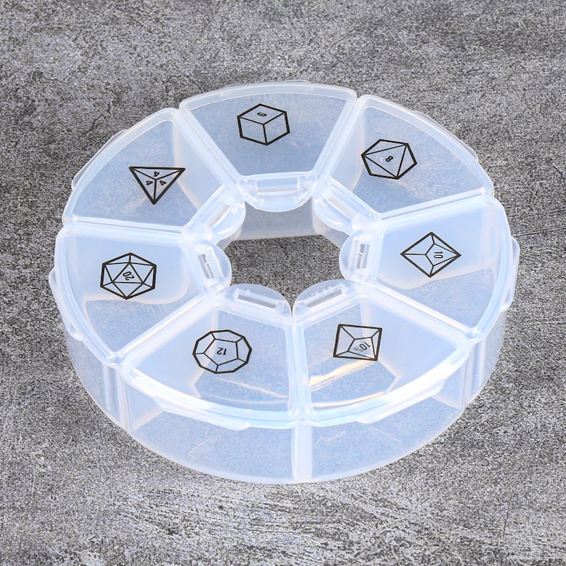 Caja de dados DND, caja de almacenamiento de dados, caja de dados de Dungeons and Dragons, soporte para dados, solución de almacenamiento perfecta para dados DND imagen 5