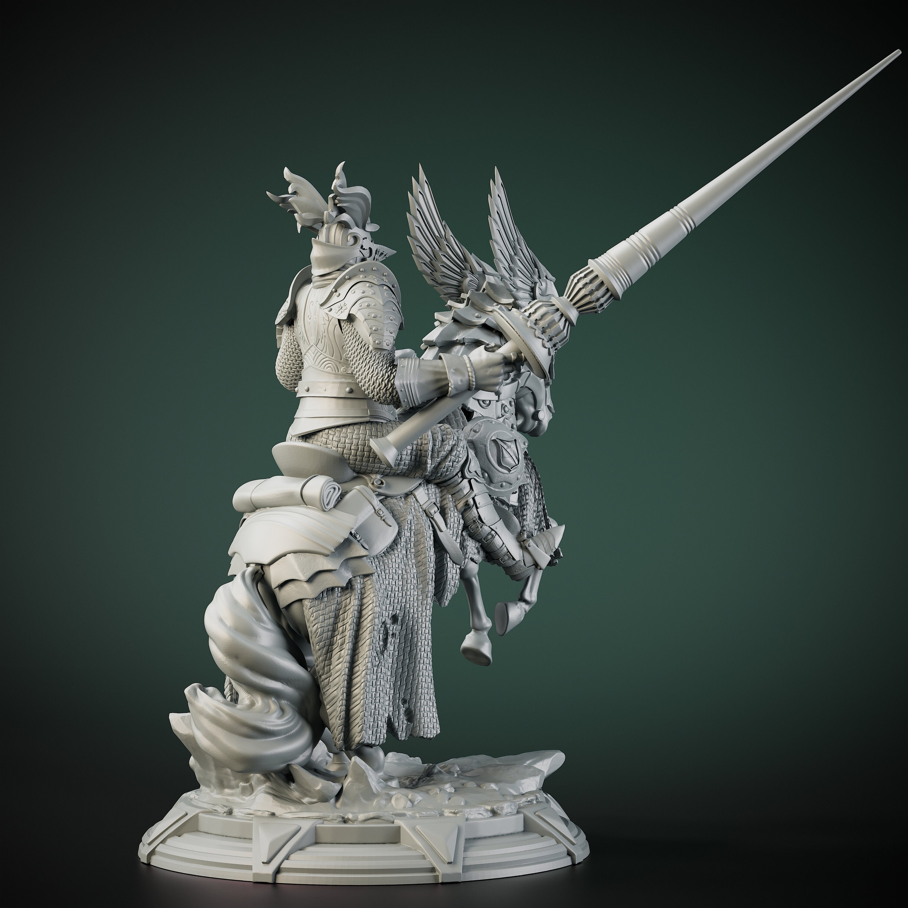 3d Printed Knight Miniature for Tabletop Rpgs | Dungeons and Dragons ...