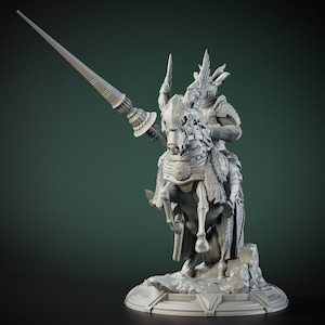 3d Printed Knight Miniature For Tabletop Rpgs | Dungeons And Dragons | Pathfinder | Wargames
