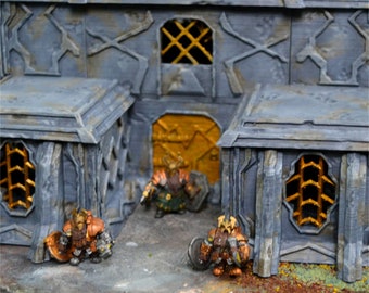 Dwarven House DnD Terrain for Dungeons and Dragons, D&D, D and D, Warhammer 40k, Miniature, Wargaming, Tabletop, Gifts