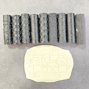 Fantasy Rolling Pin, Clay Texture Roller, Dnd Terrain Building, Scratchbuild, DnD, Dungeons and Dragons, DnD Gift Role Playing Games