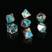 Galaxy Dice/ Sharp Edge Dice Set/ dnd dice set / rpg d20 / polyhedral dice set / Handcrafted dice / tabletop dice set / dungeons and dragons 