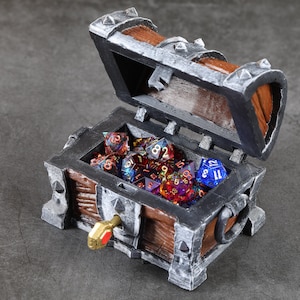 3D Print Dice box / Dice Chest / Dice Holder / Gift Box / Dice case For Dungeons And Dragons