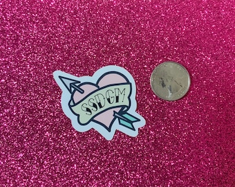 SSDGM Heart Sticker