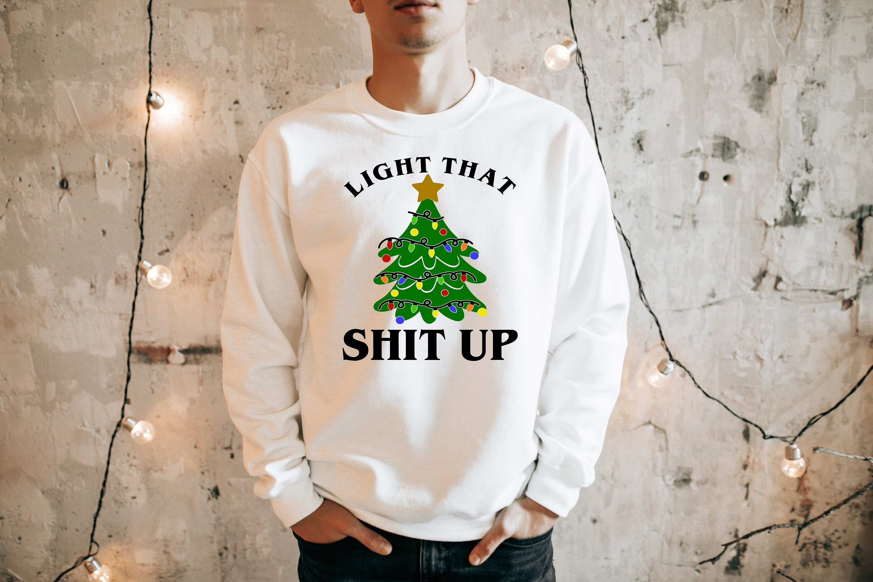 Light up Christmas Sweater - Etsy Ireland