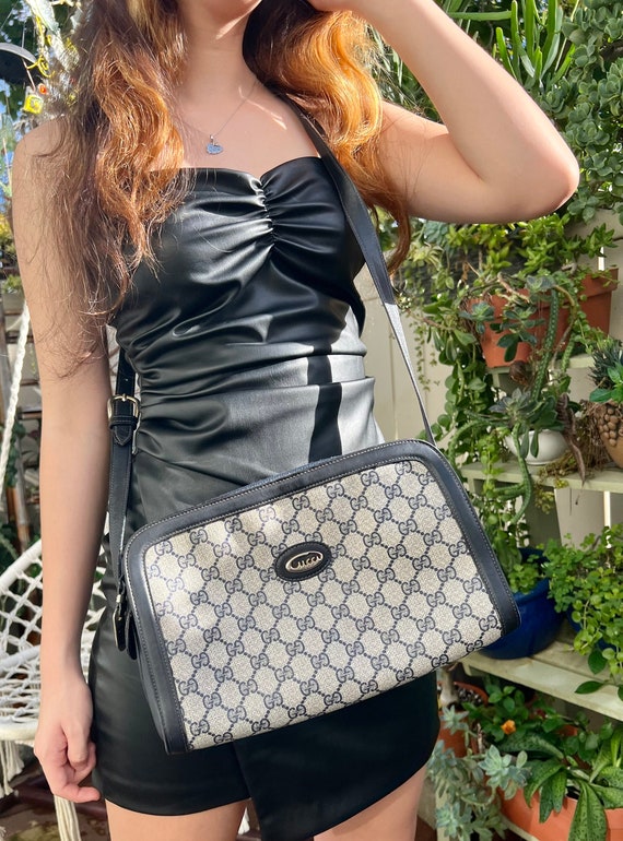 Vintage Gucci Monogram Shoulder Bag