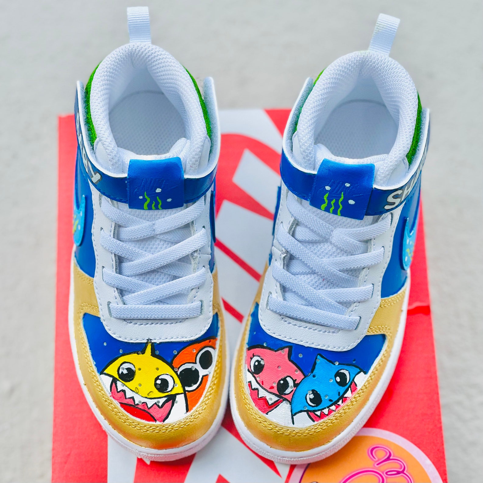 Baby Shark Custom Hightop Air Force 1s Etsy