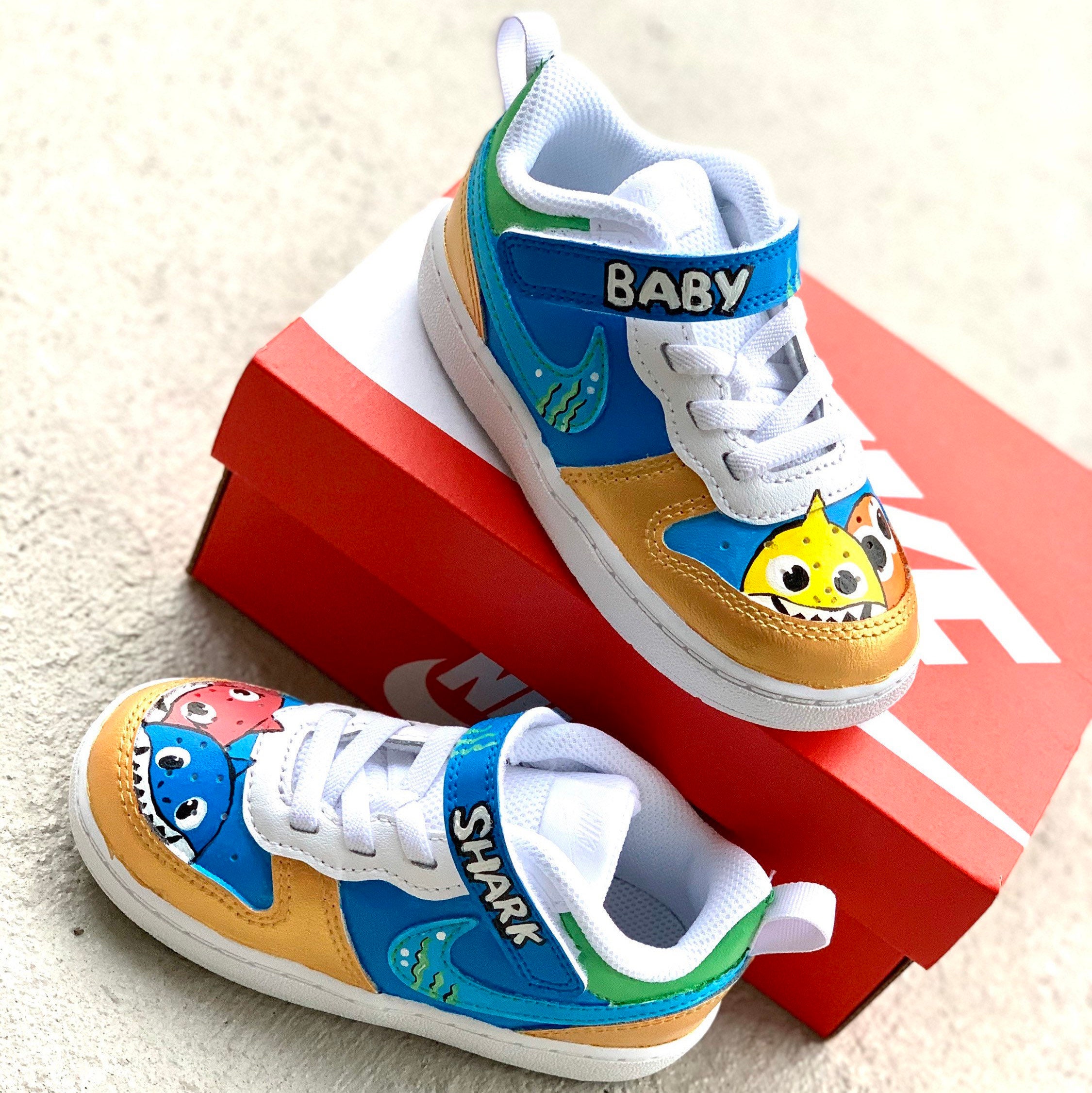 Baby Shark Custom Hightop Air Force 1s Etsy