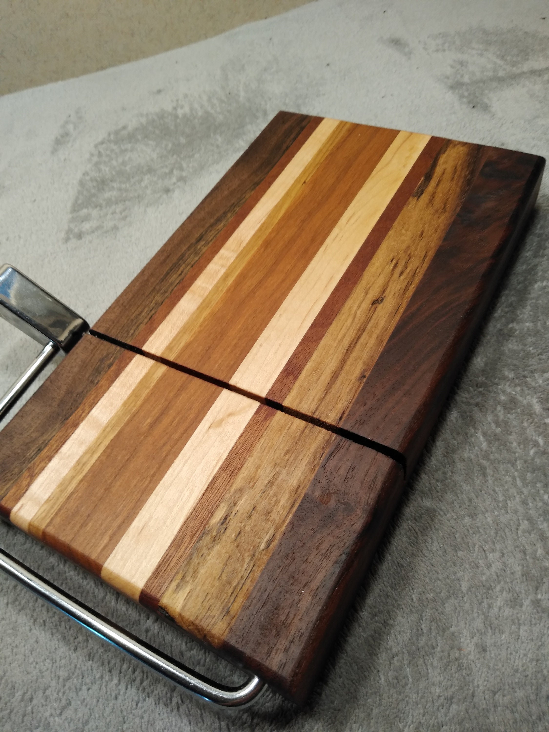 Wooden handmade wire style Cheese cutting board Etsy
