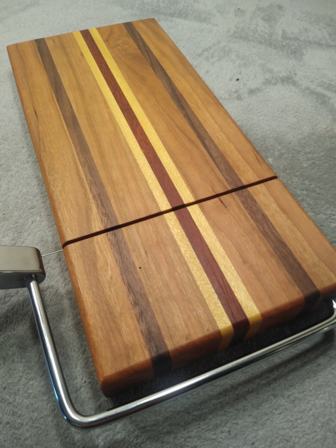 Awesome handmade wood Cheese cutting board with wire arm Etsy