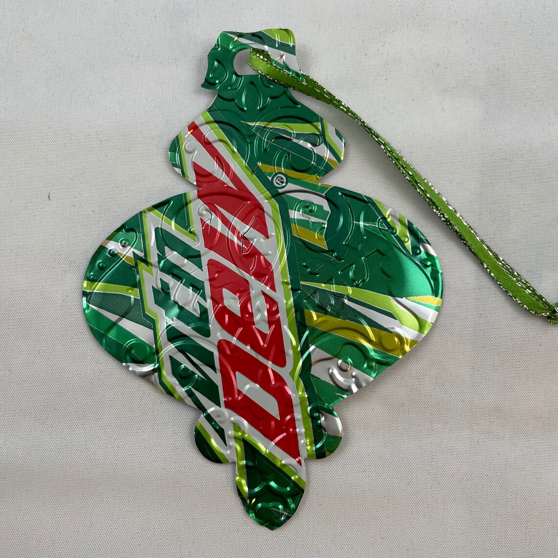 Recycled Aluminum Can Ornament Mountain Dew Reindeer - Etsy
