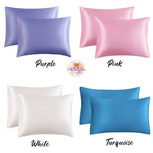 Satin Pillowcase: Soft Standard Size 20x26 Envelope Closure