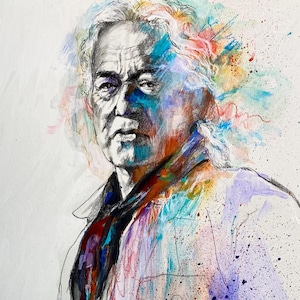 Jimmy Page Print of Art interpretation