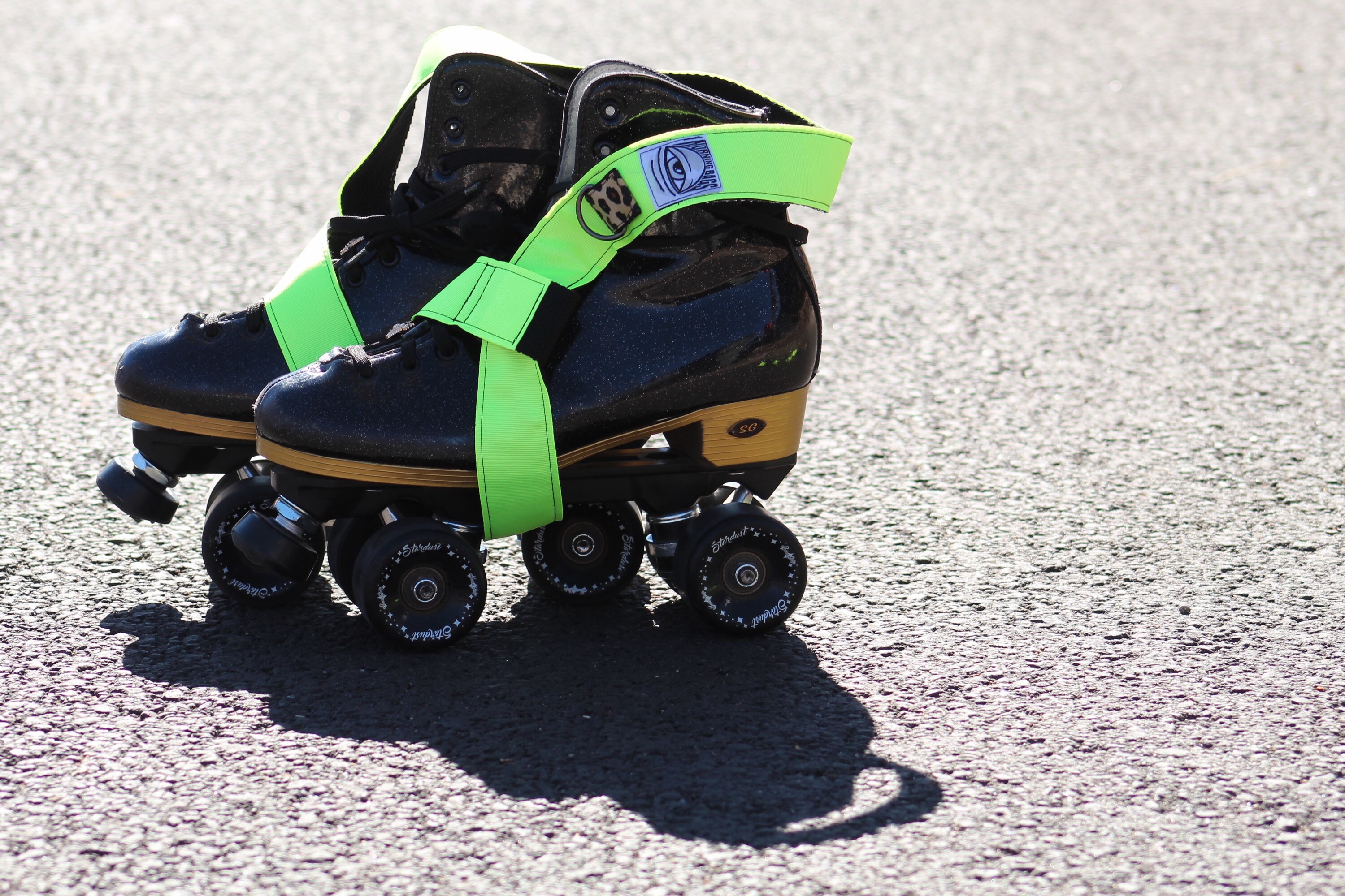 Neon Amarillo Adulto Roller Skate Correa Skateboard Sling Etsy