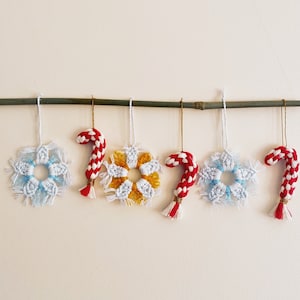 Macrame Christmas Tree Ornaments